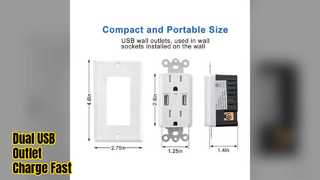 듀얼 USB 콘센트 ETL 등록 호텔 충전기