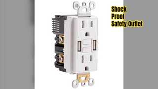 보안 GFCI 콘센트 A USB 안전