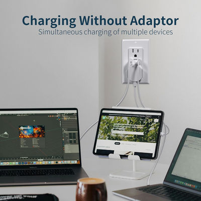 Mexico Easy Installation 125V 15A USB Receptacle with Night Light PD3.0 Fast Charger