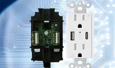 15A USB Wall Outlet with 5.0A Fast Charging, Tamper Resistant Design and IntelliChip Technology